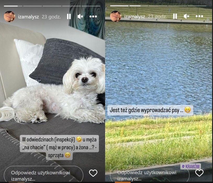 Iza Małysz z inspekcją w drugim domu męża /https://www.instagram.com/izamalysz/ /Instagram