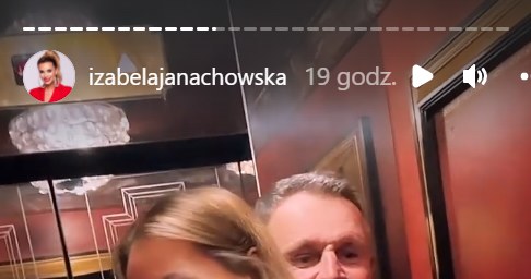 Izabela Janachowska i Krzysztof Jabłoński: instagram.com/izabelajanachowska/ /Screen z InstaStory  /Instagram