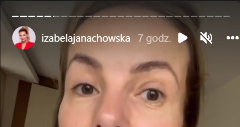 Izabela Janachowska: www.instagram.com/izabelajanachowska/ /Screen z InstaStory  /Instagram