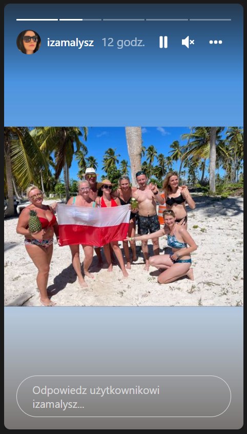 Izabela Małysz na wakacjach /Instagram