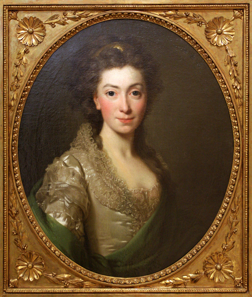Izabela z Flemingow Czartoryska - portret olejny rok 1774, autor Alexander Roslin /Grzegorz Kozakiewicz /Agencja FORUM