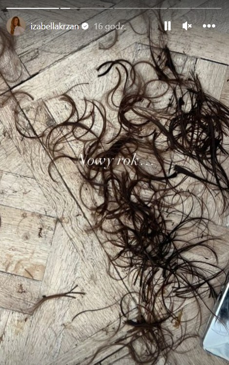Izabella Krzan zmieniła fryzurę. Po długich kosmykach nie ma już śladu /screen /Instagram