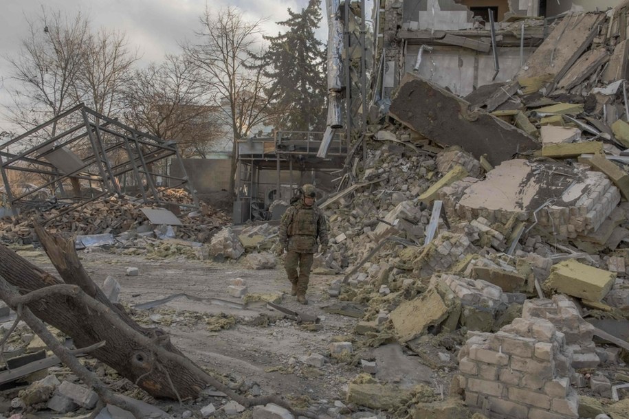 Izium w obwodzie charkowskim po ataku rosyjskich dronów i bombardowaniu, luty 2025 /ROMAN PILIPEY/AFP/East News /East News