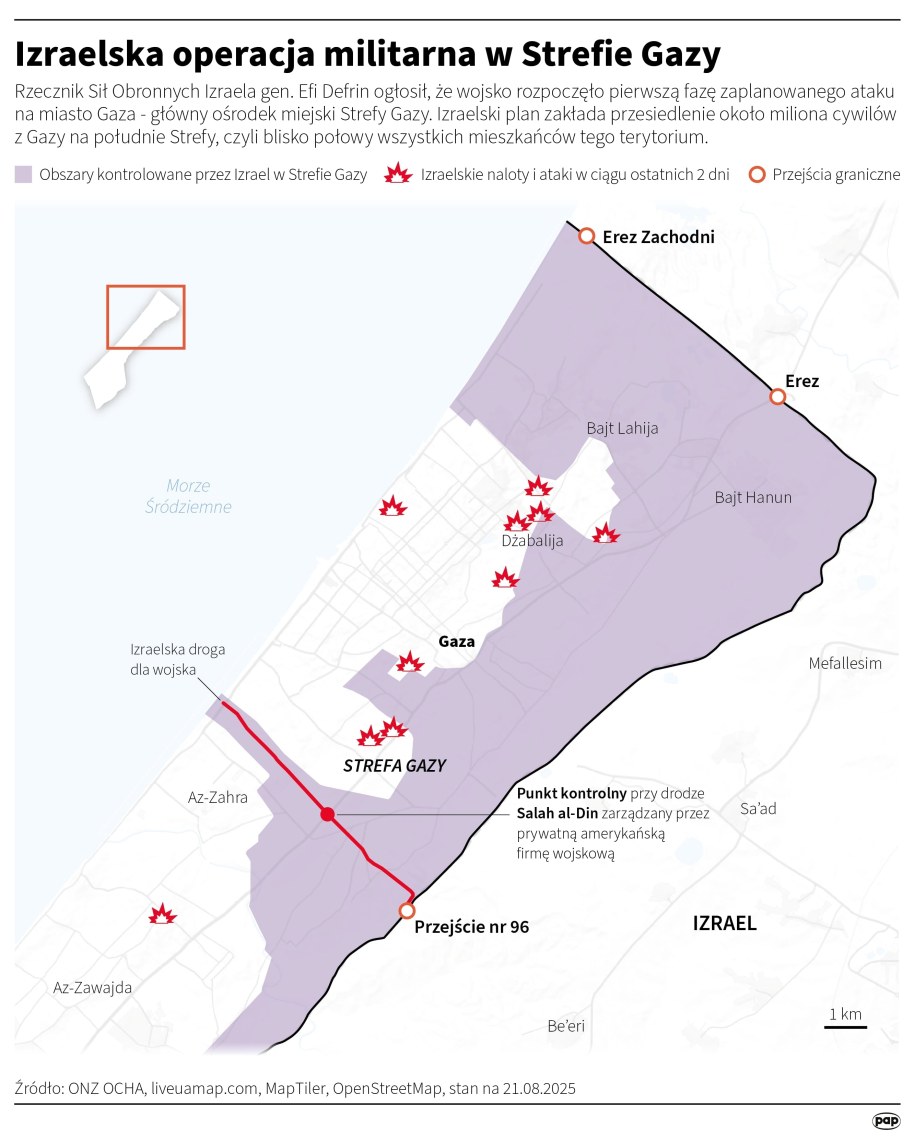 Izraelska operacja militarna w Strefie Gazy /Michał Czernek /PAP