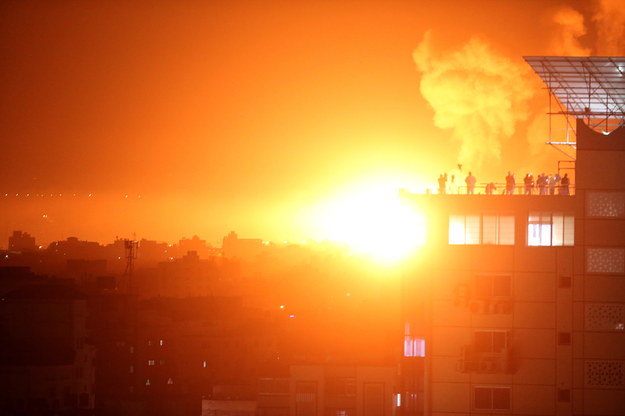 Izraelski ostrzał Stefy Gazy /MOHAMMED SABER  /PAP/EPA