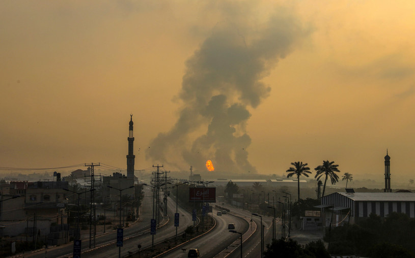 Izraelskie ostrzały w Strefie Gazy /EYAD BABA/AFP /East News