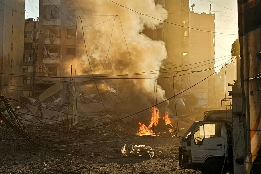 Izraelskie uderzenia w Bejrut /-/AFP/East News /East News