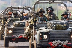 Izraelskie wojsko podczas działań przeciw Hamasowi