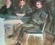 J. E. Blanche,  Stéphane Mallarmé (z prawej), 1889 /Encyklopedia Internautica