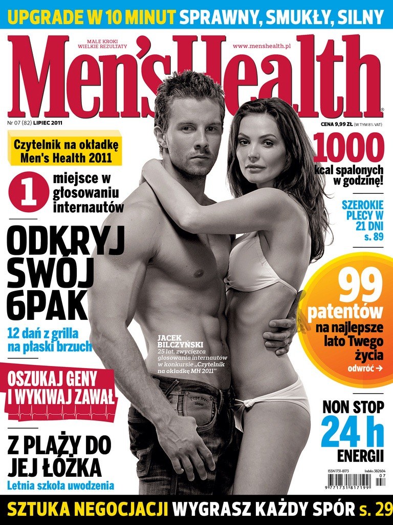 Jacek Bilczyński na okładkę Men's Health trafił w wieku 25 lat /Men's Health /materiały prasowe