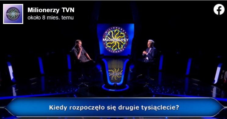 Jacek Iwaszko wygrywa w "Milionerach" /TVN /Facebook