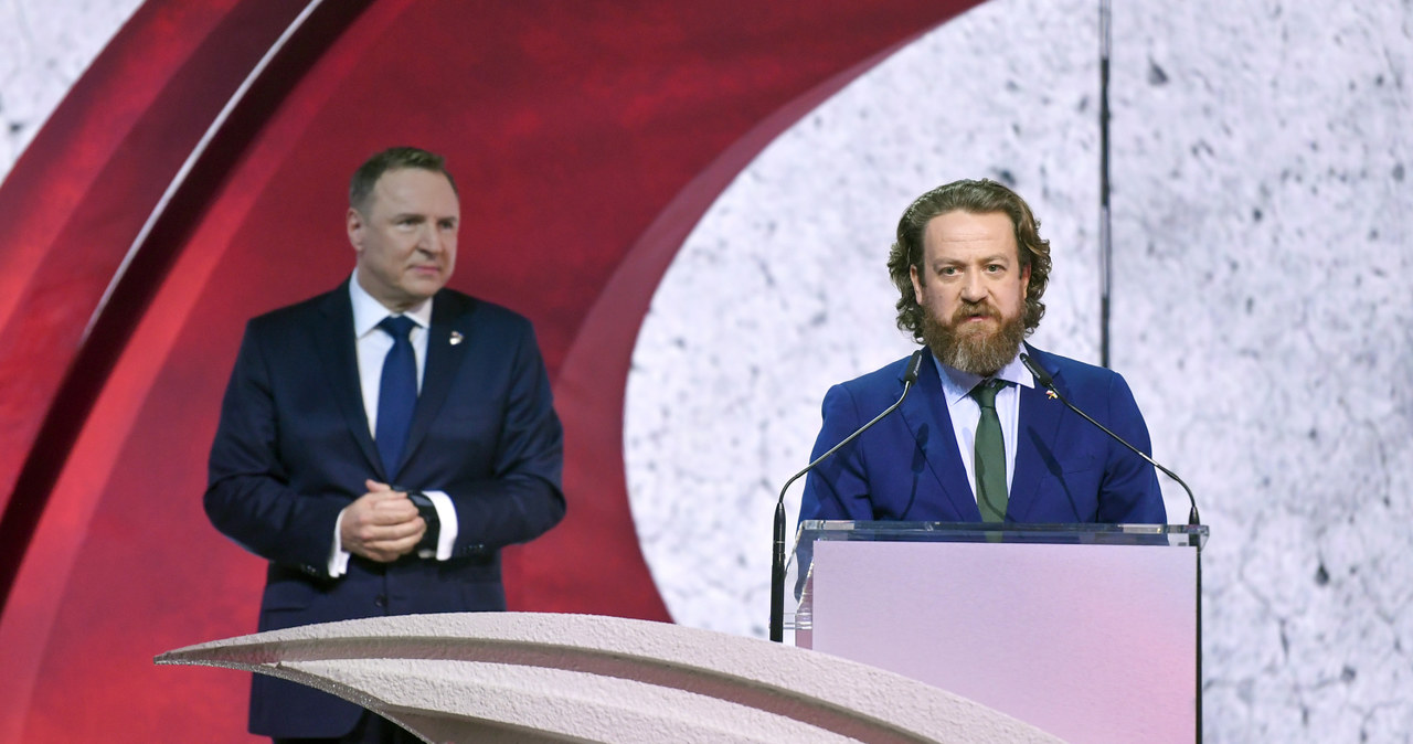 Jacek Kurski i Mateusz Matyszkowicz - były i obecny prezes TVP /AKPA