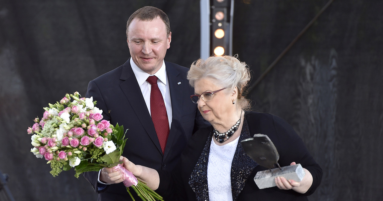 Jacek Kurski i Stanisława Celińska /Mieszko Pietka /AKPA