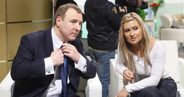 Jacek Kurski, Kasia Skrzynecka /fot.Krzysztof Kuczyk &nbsp; /Agencja FORUM