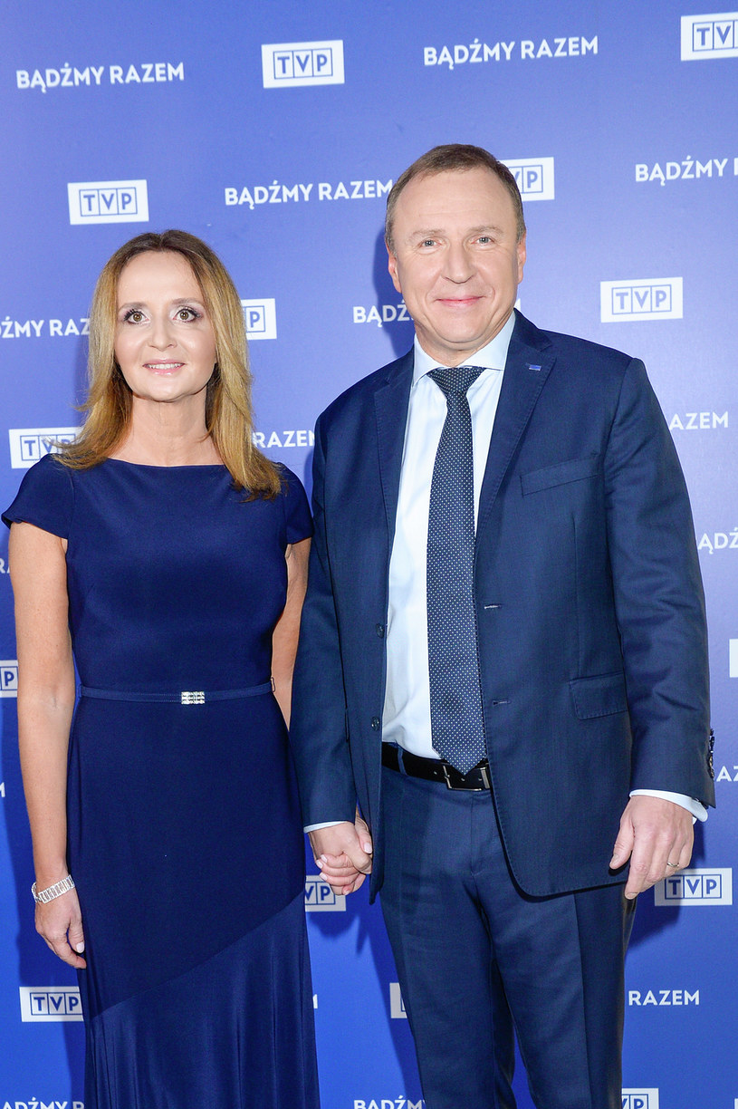Jacek Kurski razem z żoną na zimowej ramówce TVP /Niemiec