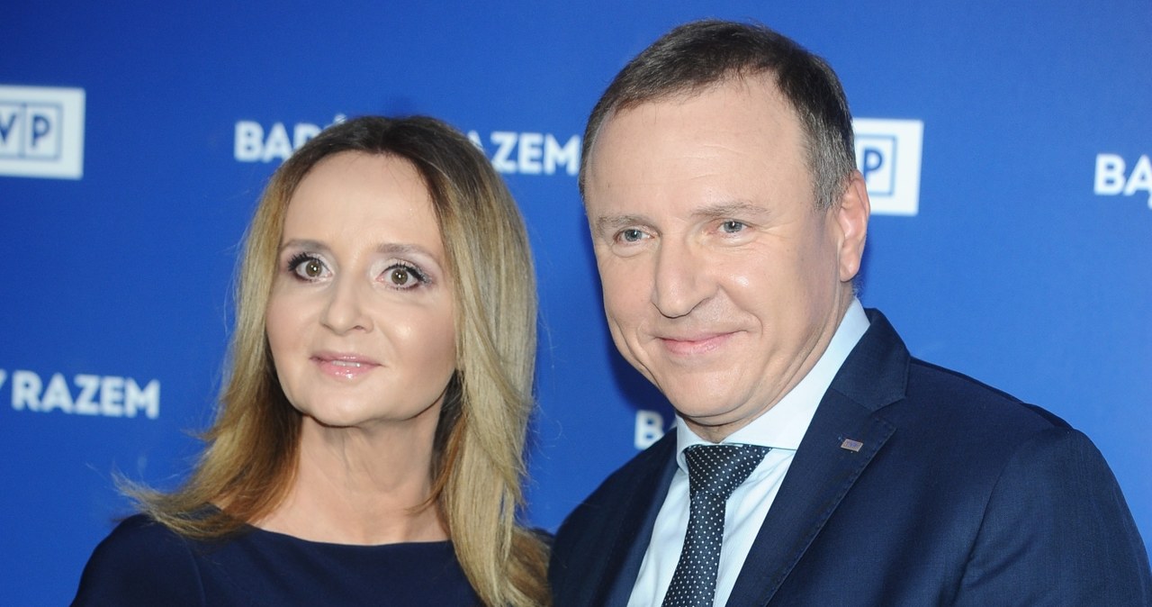 Jacek Kurski razem z żoną na zimowej ramówce TVP /Piotr Andrzejczak /MWMedia