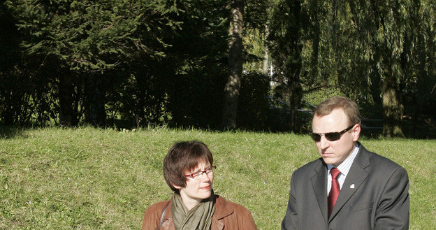 Jacek Kurski z żoną i synkiem, 2007 rok /Glowala /Agencja FORUM