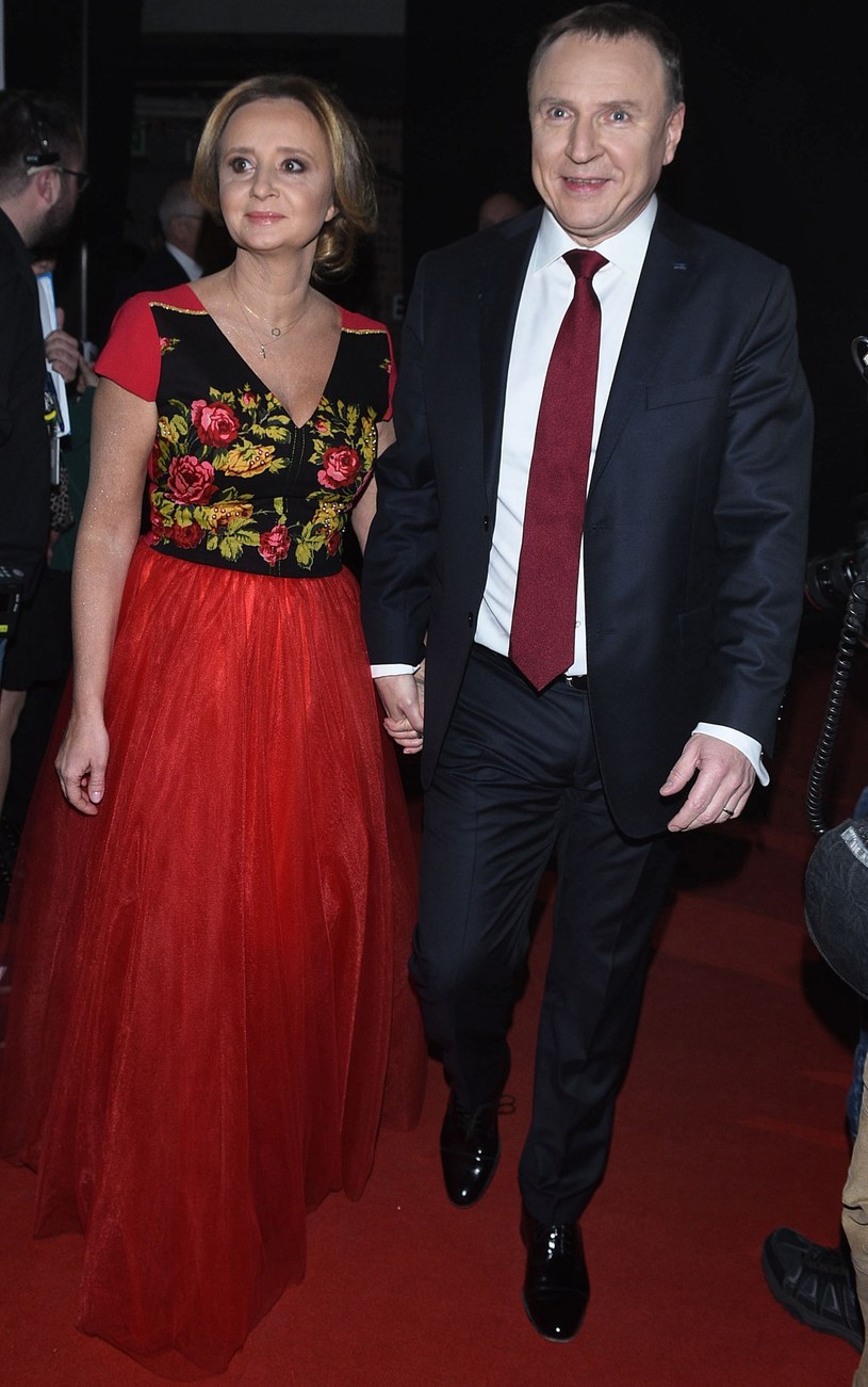 Jacek Kurski z żoną /MWMedia