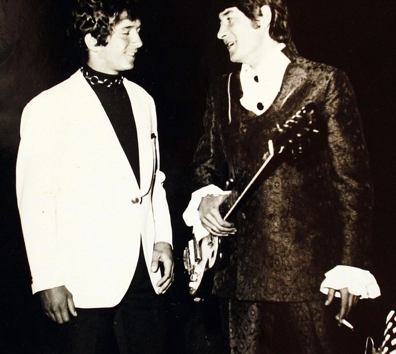 Jacek Lech i Krzysztof Klenczon na Festiwalu w Opolu w 1969 r. /fot. Krzysztof Oresmus/Agencja SE /East News