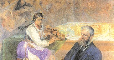 Jacek Malczewski, Adam Asnyk z muzą, 1895-97 /Encyklopedia Internautica