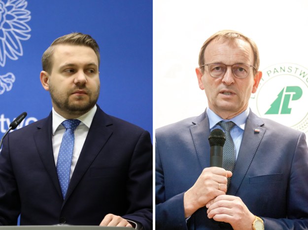 Jacek Ozdoba i Edward Siarka. /Tomasz Gzell, Marcin Onufryjuk /PAP