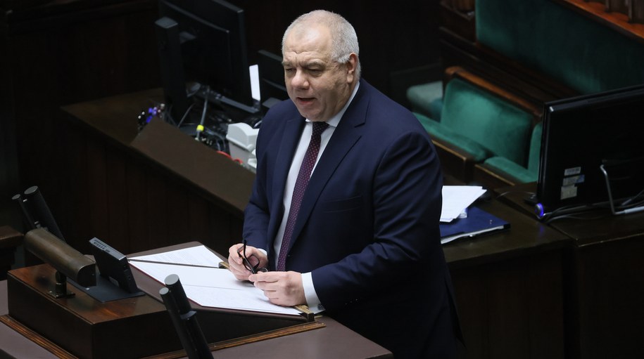 Jacek Sasin / 	Leszek Szymański    /PAP