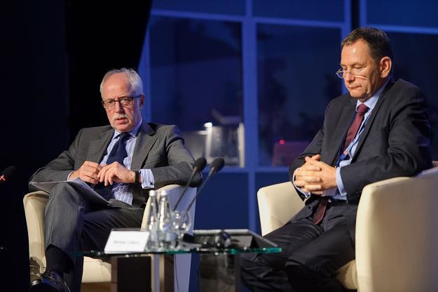 Jacek Socha (L) oraz Dariusz Lubera (P) podczas VII Forum Inwestycyjnym Forum Ekonomicznego /PAP