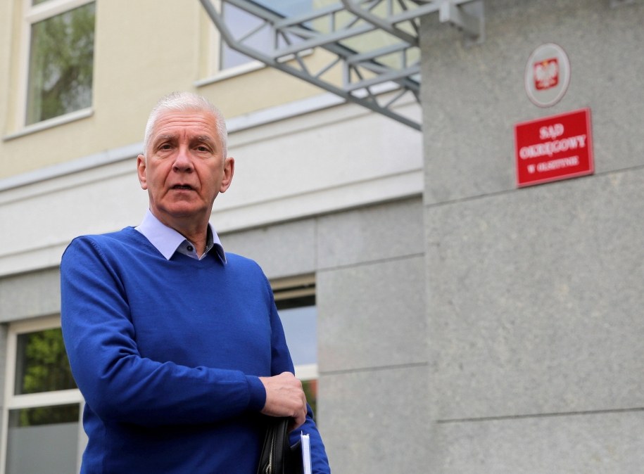 Jacek Wach przed Sądem Okręgowym w Olsztynie /Tomasz Waszczuk /PAP