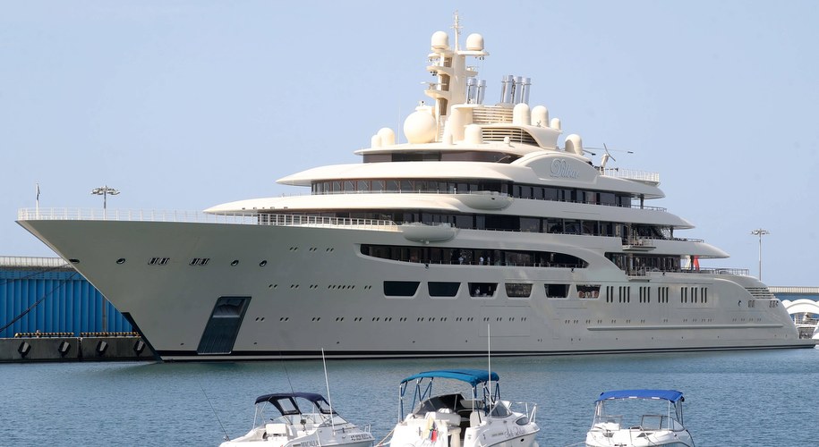 Jacht Dilbar /Vyacheslav Prokofyev /PAP/EPA