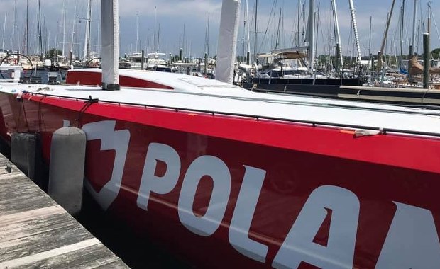 Jacht "I Love Poland" w drodze do Europy