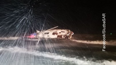 Jacht wywrócił się na Bałtyku. Co najmniej jedna osoba nie żyje