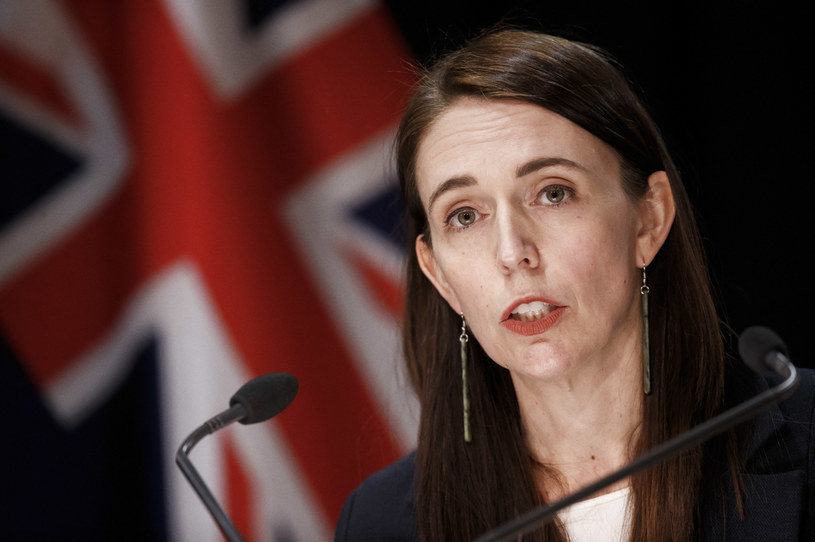 Jacinda Ardern przemawia podczas konferencji /Robert Kitchin /AFP