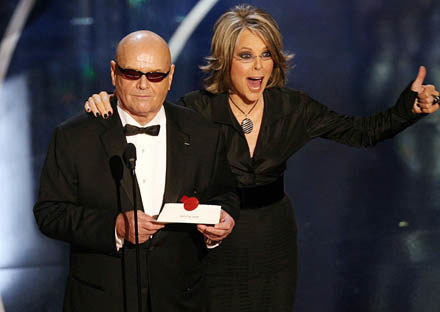 Jack Nicholson i Diane Keaton podczas uroczystej gali /AFP