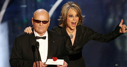 Jack Nicholson i Diane Keaton podczas uroczystej gali /AFP