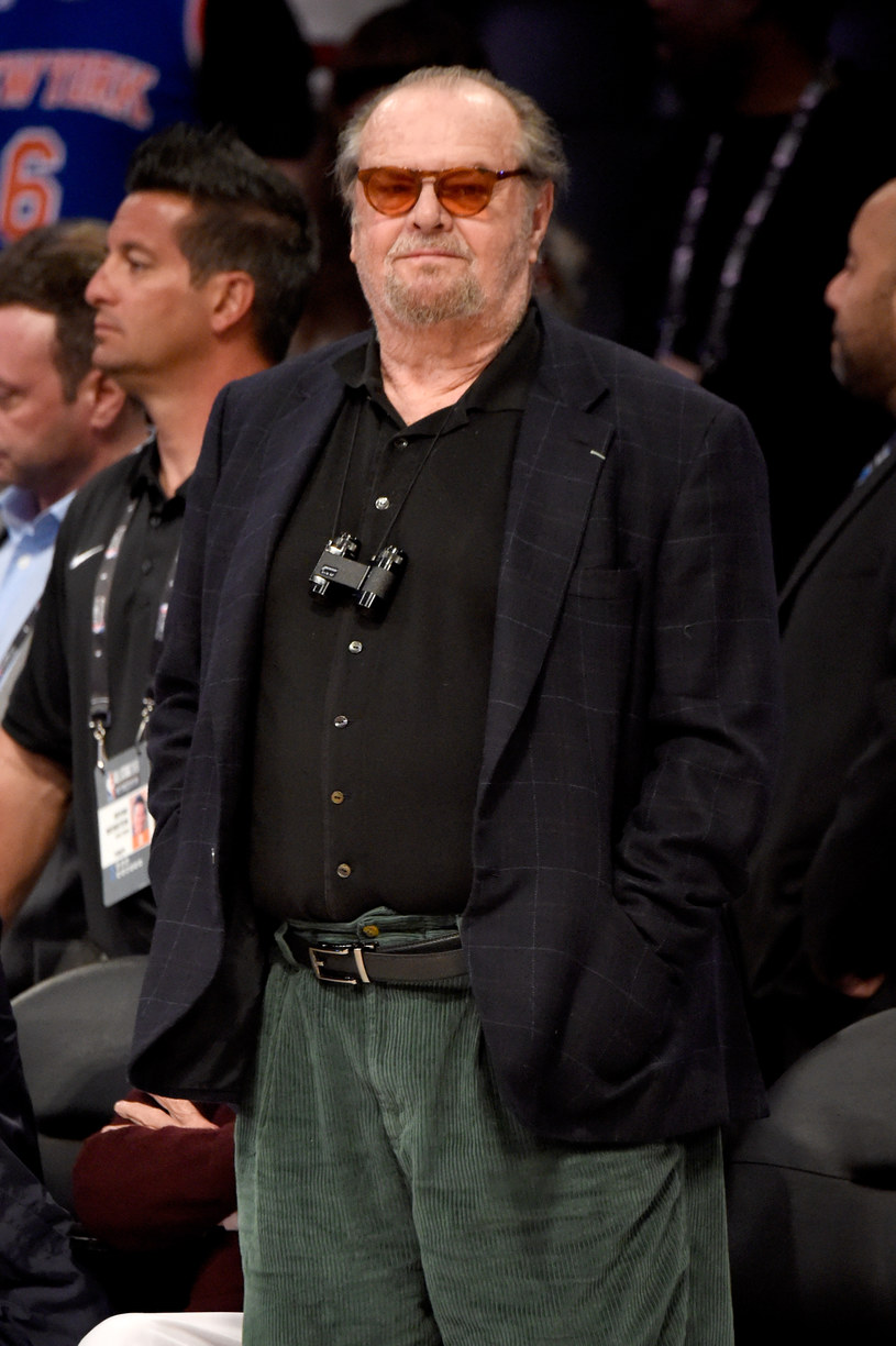 Jack Nicholson podczas meczu NBA /Kevin Mazur /Getty Images