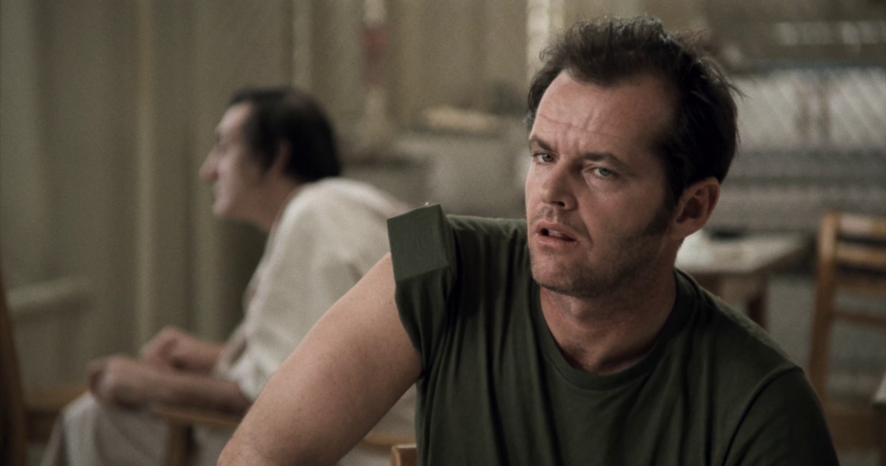 Jack Nicholson w filmie "Lot nad kukułczym gniazdem", fot. Past Perfect /© materiały dystrybutora /materiały prasowe