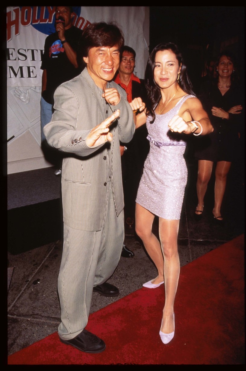 Jackie Chan i Michelle Yeoh w 1996 roku /Evan Agostini/Liaison /Getty Images