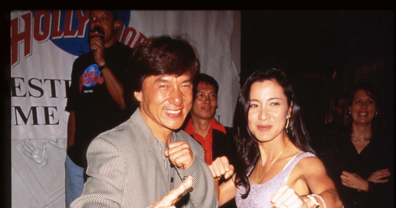 Jackie Chan i Michelle Yeoh w 1996 roku /Evan Agostini/Liaison /Getty Images