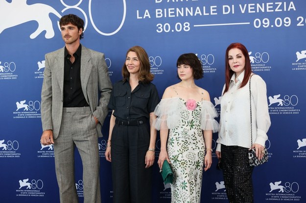 Jacob Elordi, Sofia Coppola, Cailee Spaeny i Priscilla Bealieu Presley na festiwalu filmowym w Wenecji /Piovanotto Marco/ABACA/Abaca /East News