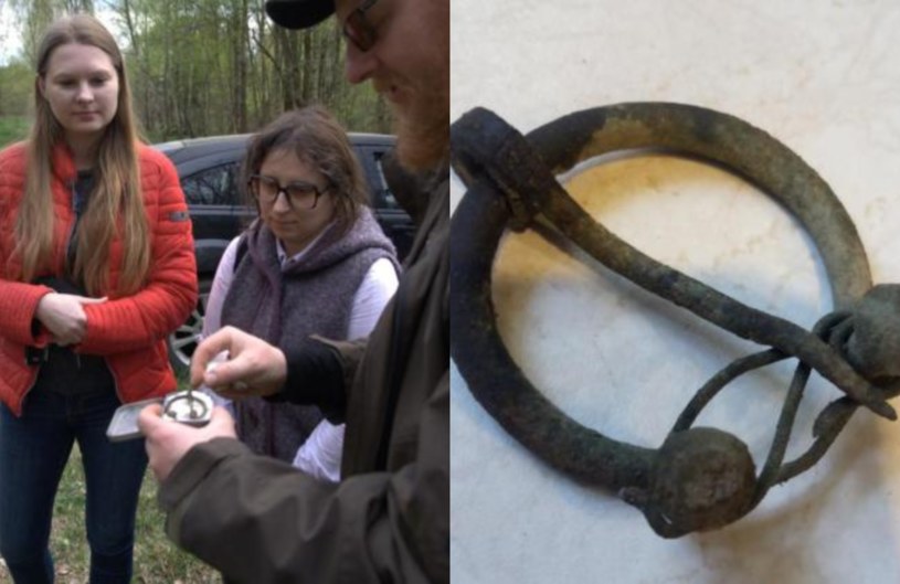 Jaćwieska zapinka z brązu została znaleziona w okolicach Olecka i przekazana do WUOZ. /olecko.bialystok.lasy.gov.pl /materiał zewnętrzny