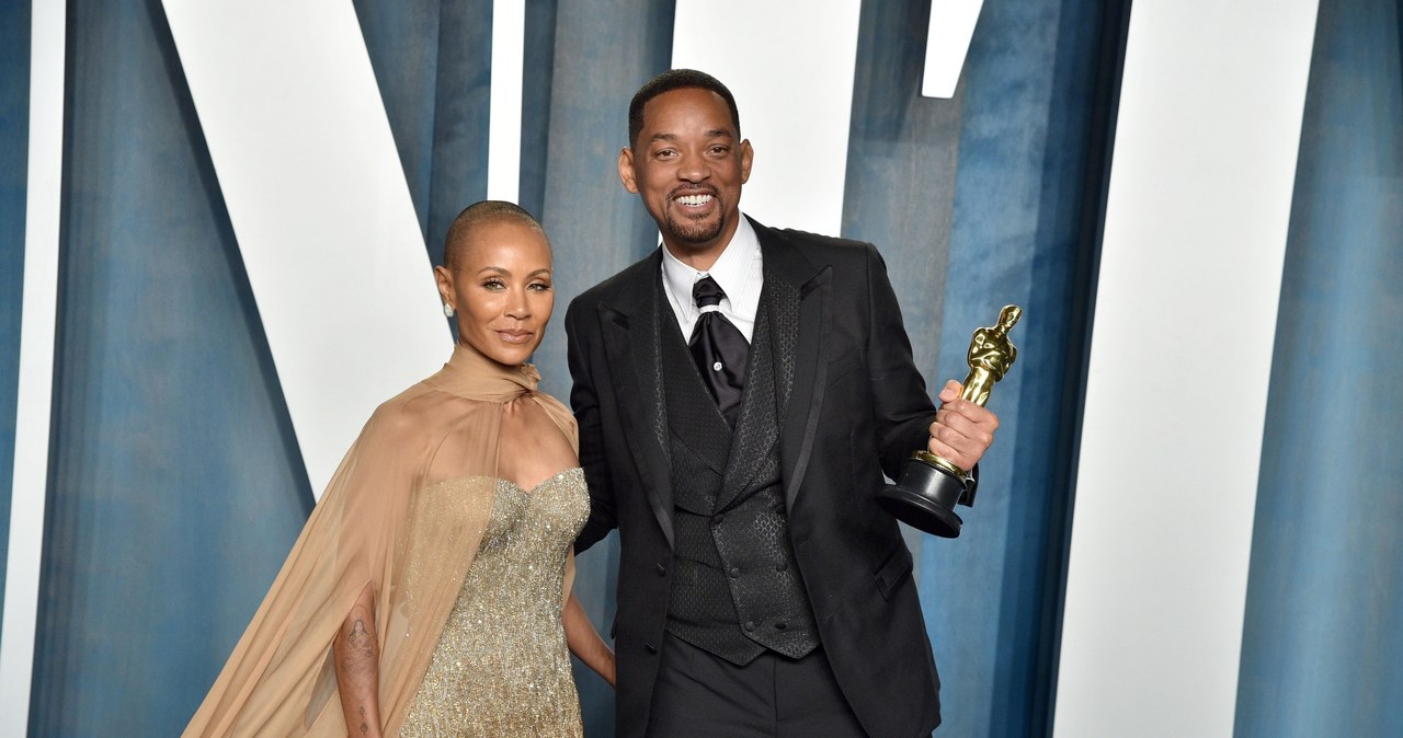 Jada Pinkett Smith i Will Smith na Vanity Fair Oscar Party /Lionel Hahn /Getty Images