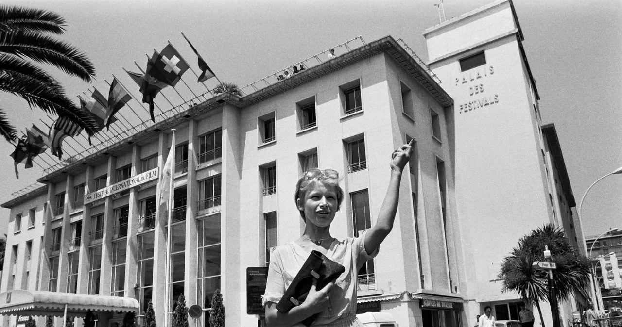 Jadwiga Jankowska-Cieślak na festiwalu w Cannes w 1982 roku /LAZIC/SIPA /East News