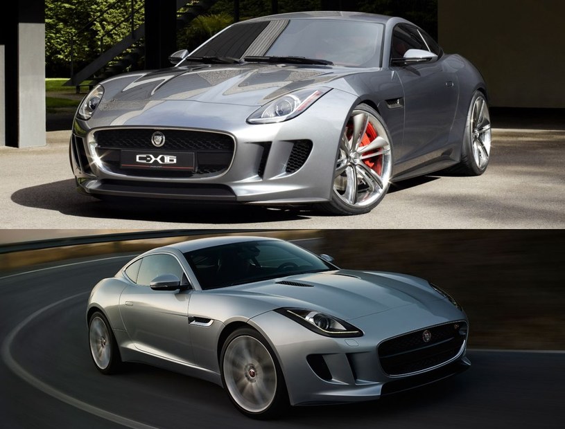 Jaguar F-Type w wersji prototypowej i seryjnej /Informacja prasowa