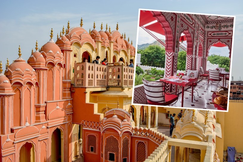Jaipur bywa nazywany różowym miastem ze względu na charakterystyczne pastelowe barwy budynków /zdj. ilustracyjne /villa.palladio.jaipur/Instagram/Hitesh Sharma /Pixabay.com