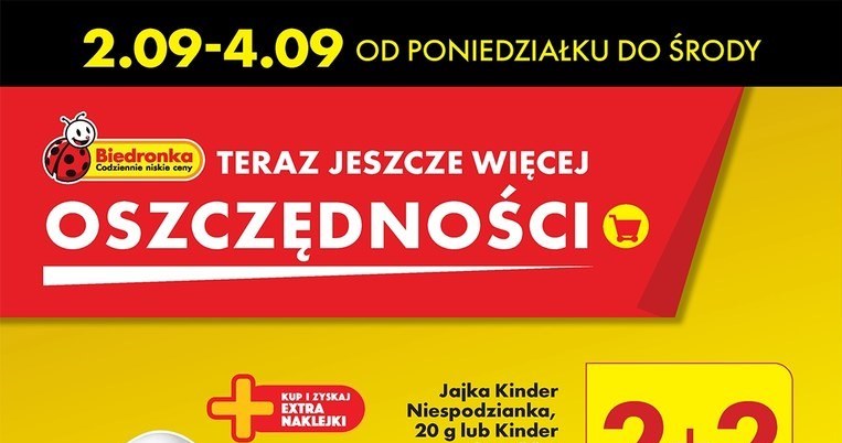 Jajka Kinder za darmo w Biedornce /Biedronka /INTERIA.PL