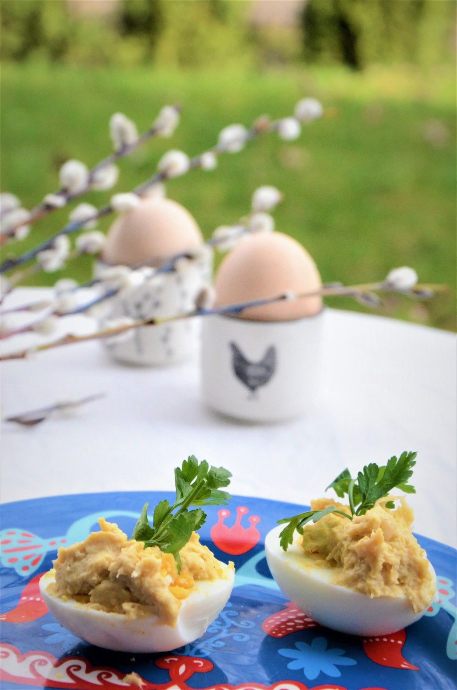 Jajka z hummusem chrzanowym /RMF FM