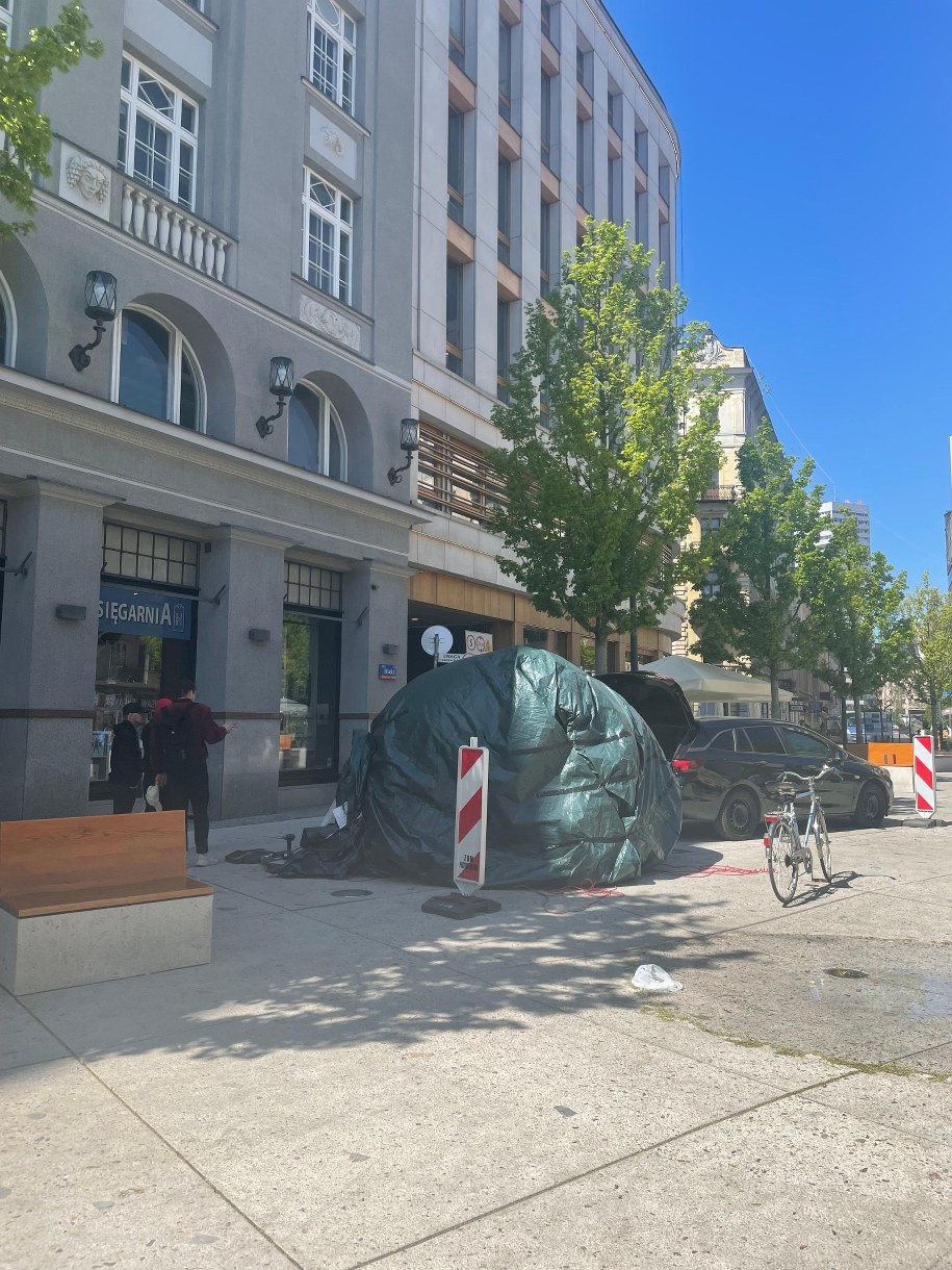 Jajo przed odsłonięciem /Anna Zakrzewska /RMF FM