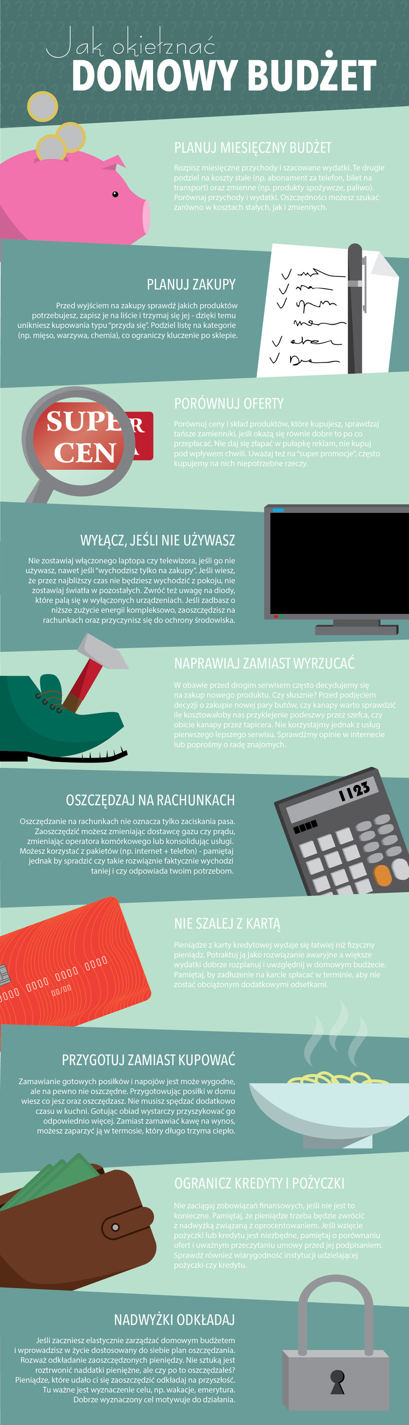 Jak okiełznać domowy budżet (infografika) /Barbara Kosakowska /INTERIA.PL