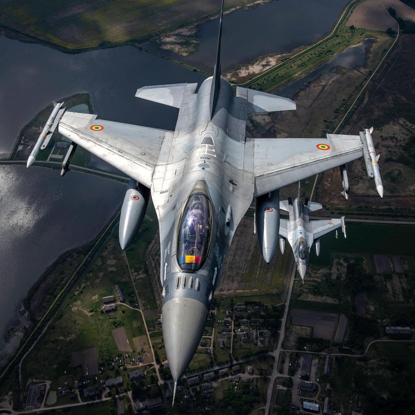 Jak podaje wydanie raportu World Air Forces z 2023 roku, Rumunia posiada aktualnie 14 operacyjnych myśliwców F-16A /@EynoufElizabeth /Twitter