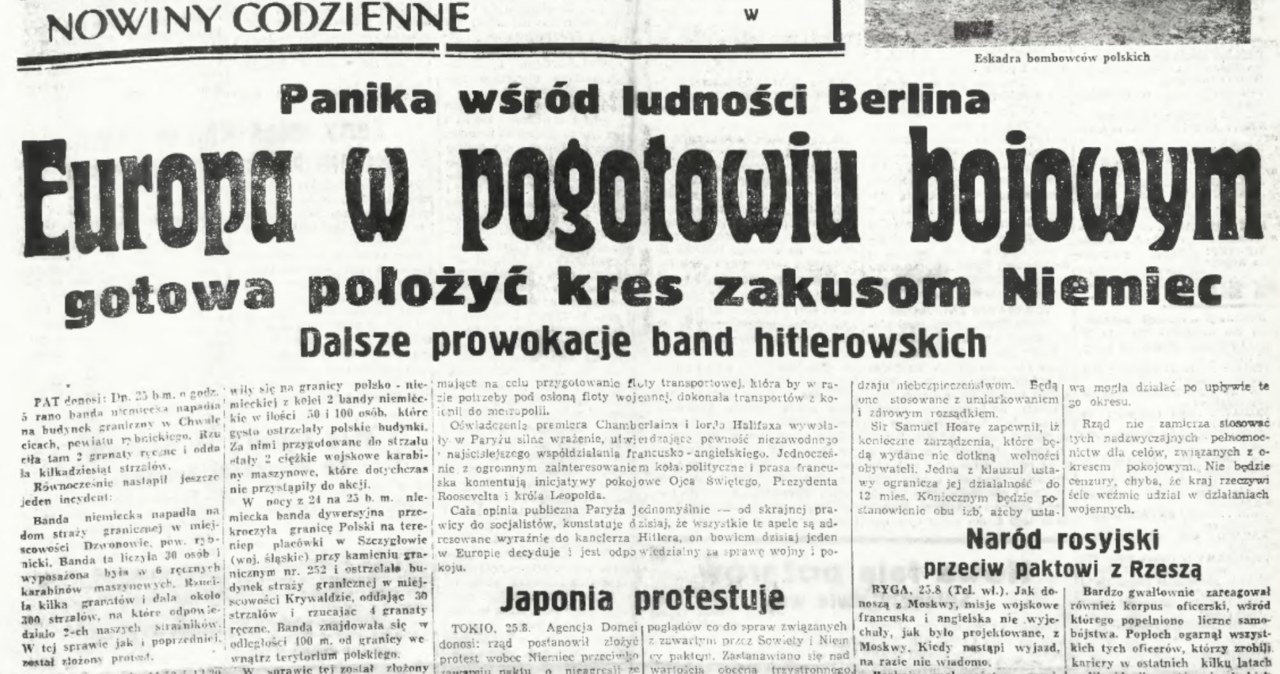 Jak polskie gazety opisywały ostatnie miesiące przed wybuchem II wojny światowej? /Jagiellońska Biblioteka Cyfrowa /materiał zewnętrzny